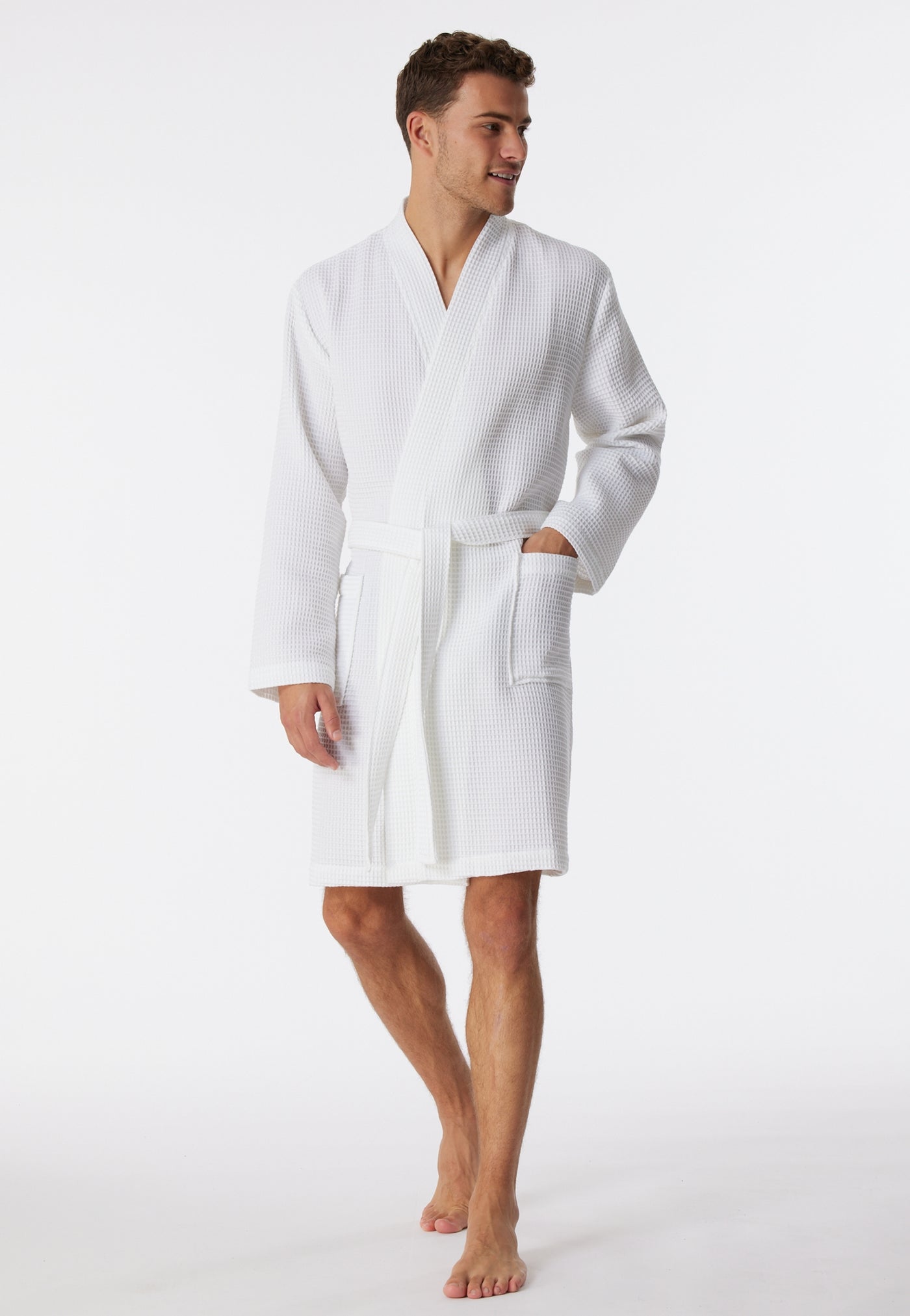 Schiesser - Essentials - Waffle Pique Bathrobe