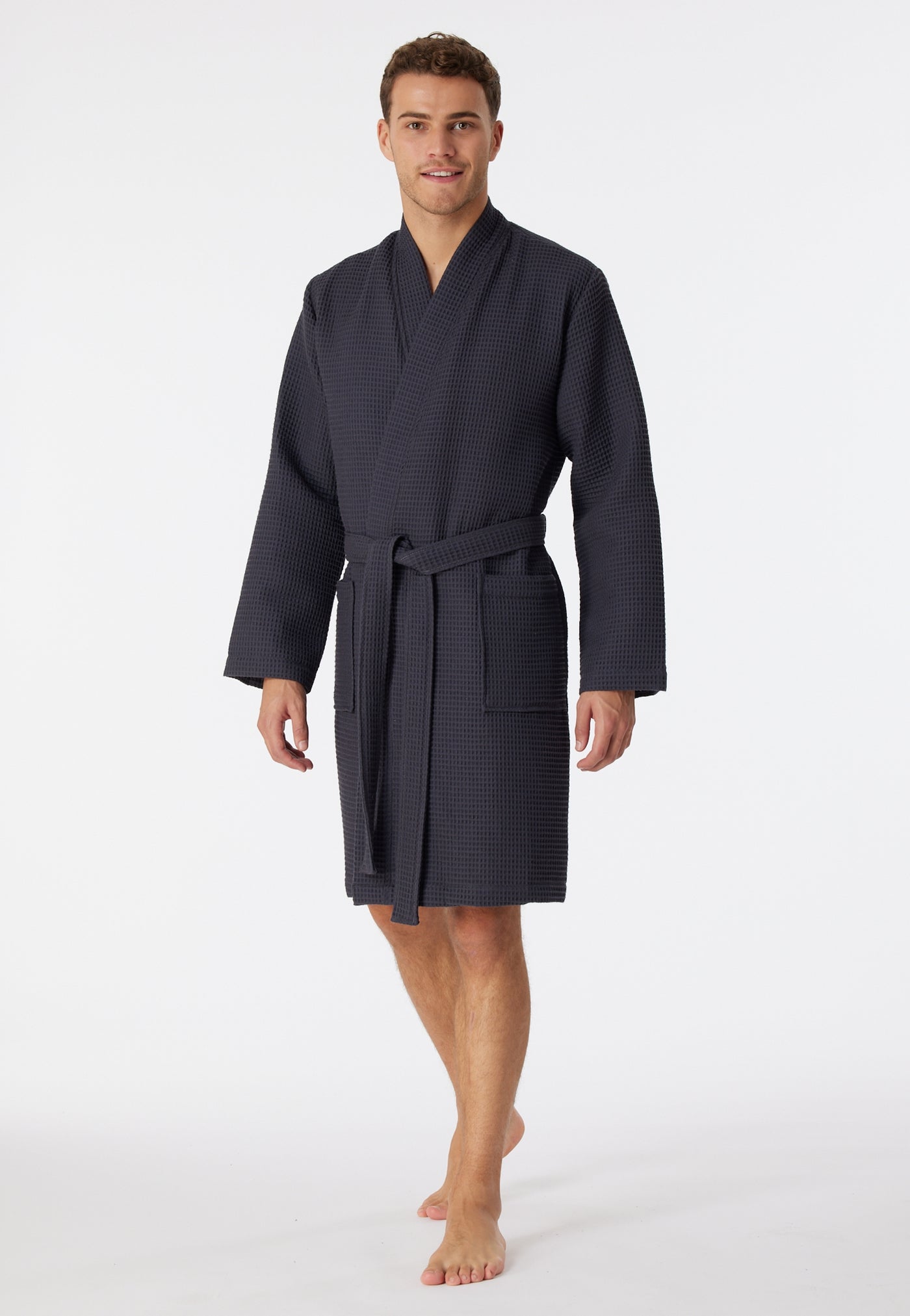 Schiesser - Essentials - Waffle Pique Bathrobe