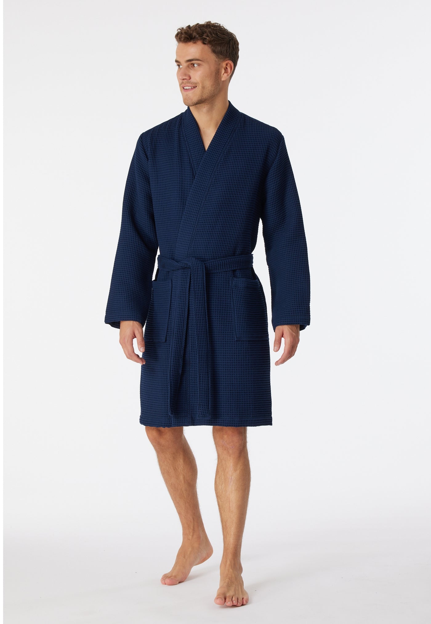 Schiesser - Essentials - Waffle Pique Bathrobe