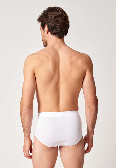 HUBER hautnah - Cotton Double Rib - Briefs With Fly