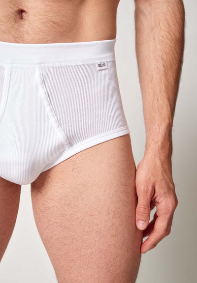 HUBER hautnah - Cotton Double Rib - Briefs With Fly